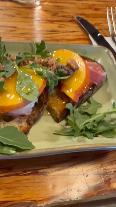 Marinade On Main - Peach Bruschetta - American Near Me - Ramona, California
