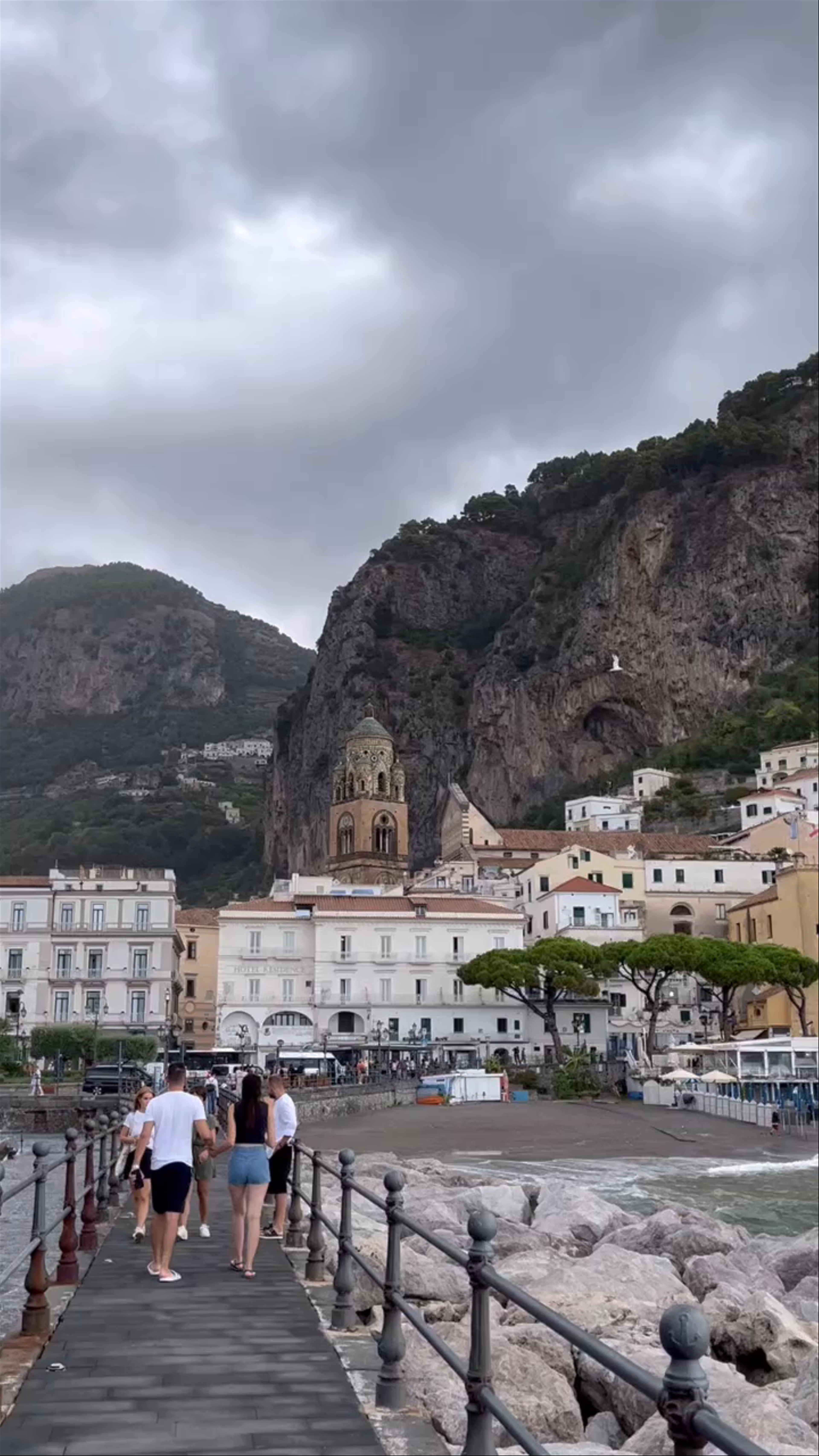 Moody Amalfi Coast: Coastal Charm and Stormy Skies