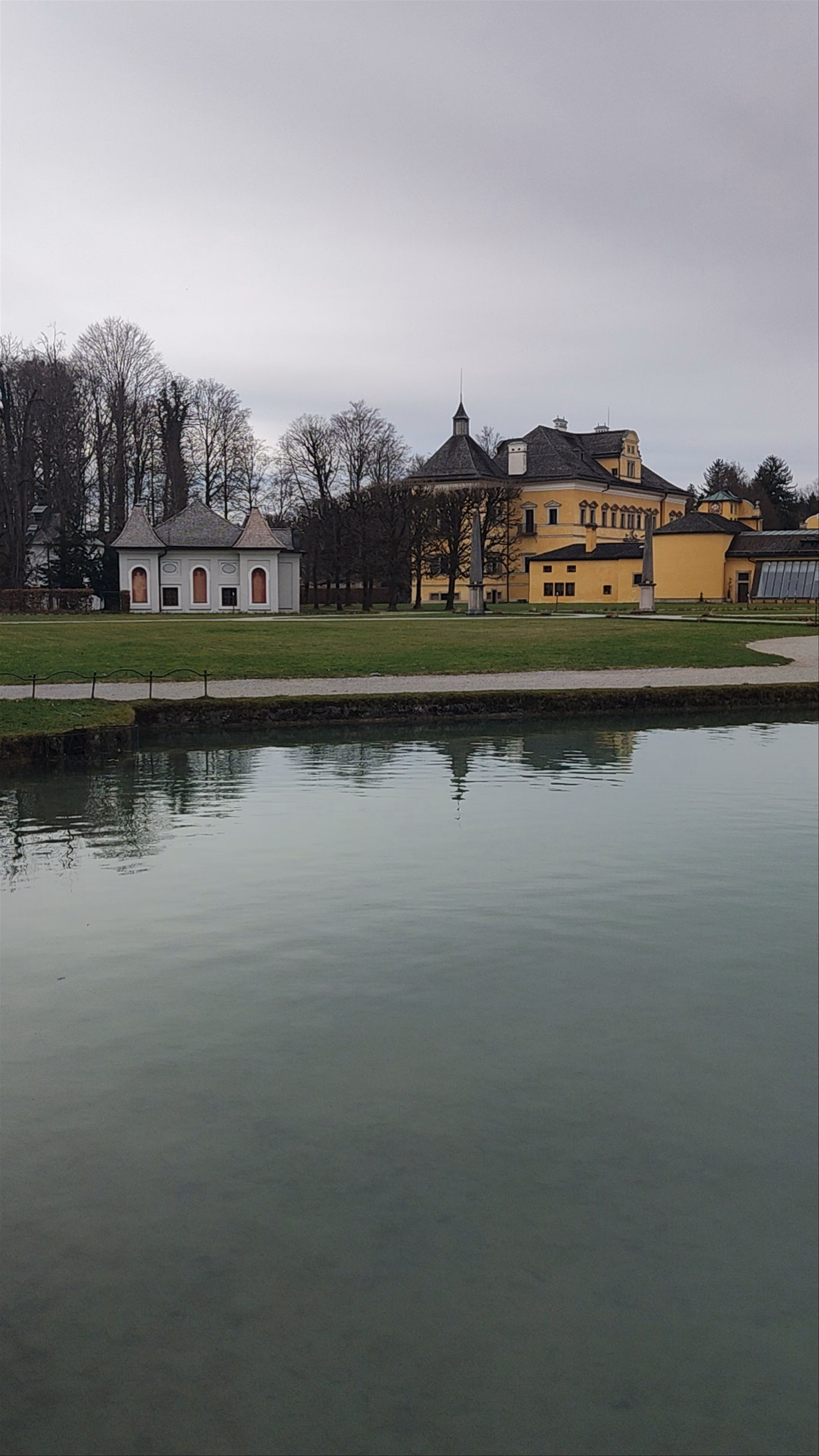 Winter Serenity at Schloss Hellbrunn Garden, Salzburg