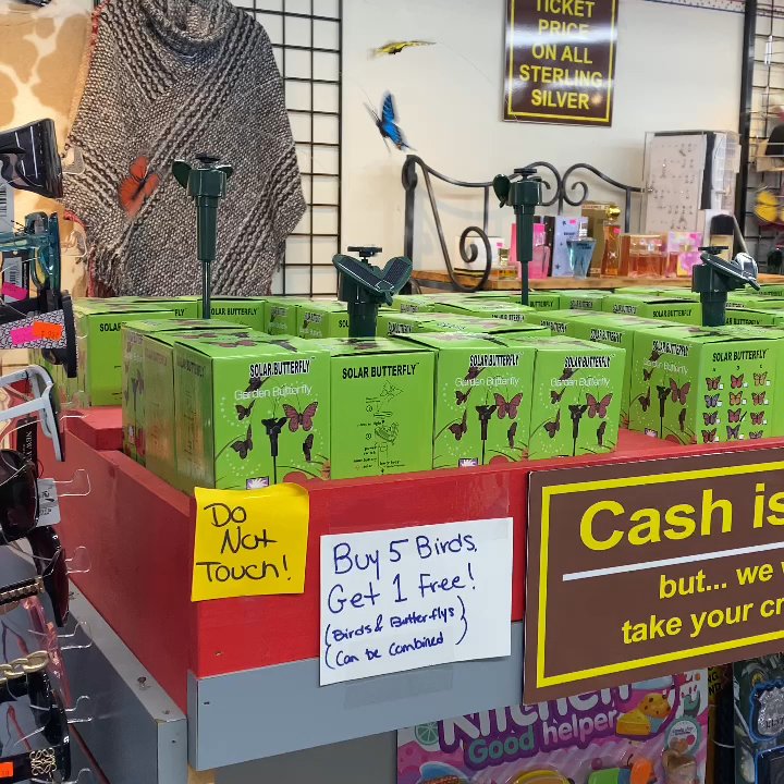Shoe Corner - Our hummingbirds and butterfly's are solar or battery operated. Buy 5 get 1 free! - Shoe Stores Near Me - Helen, Georgia