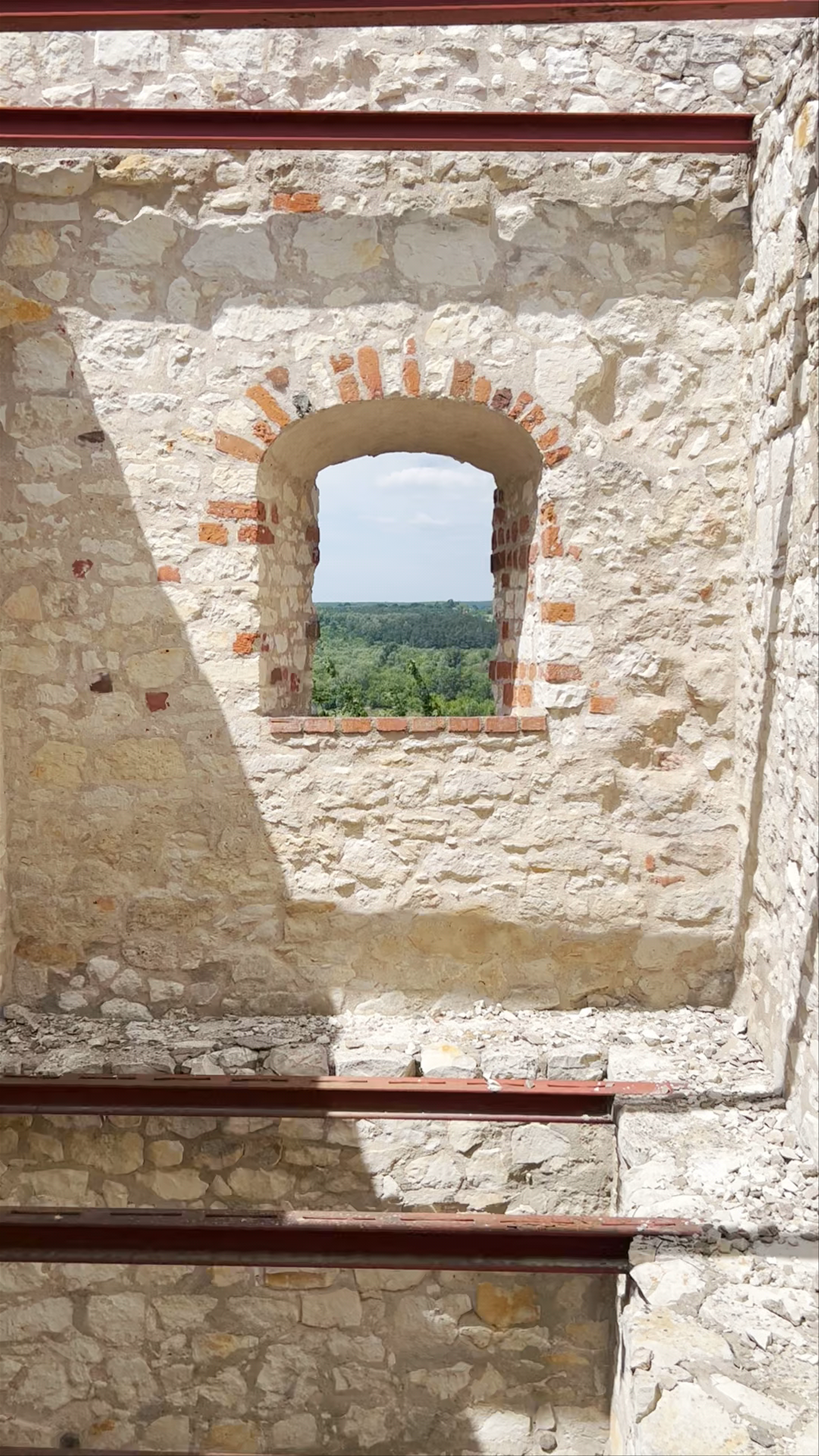 Historic Stone Walls at Kazimierz Dolny Castle Ruins