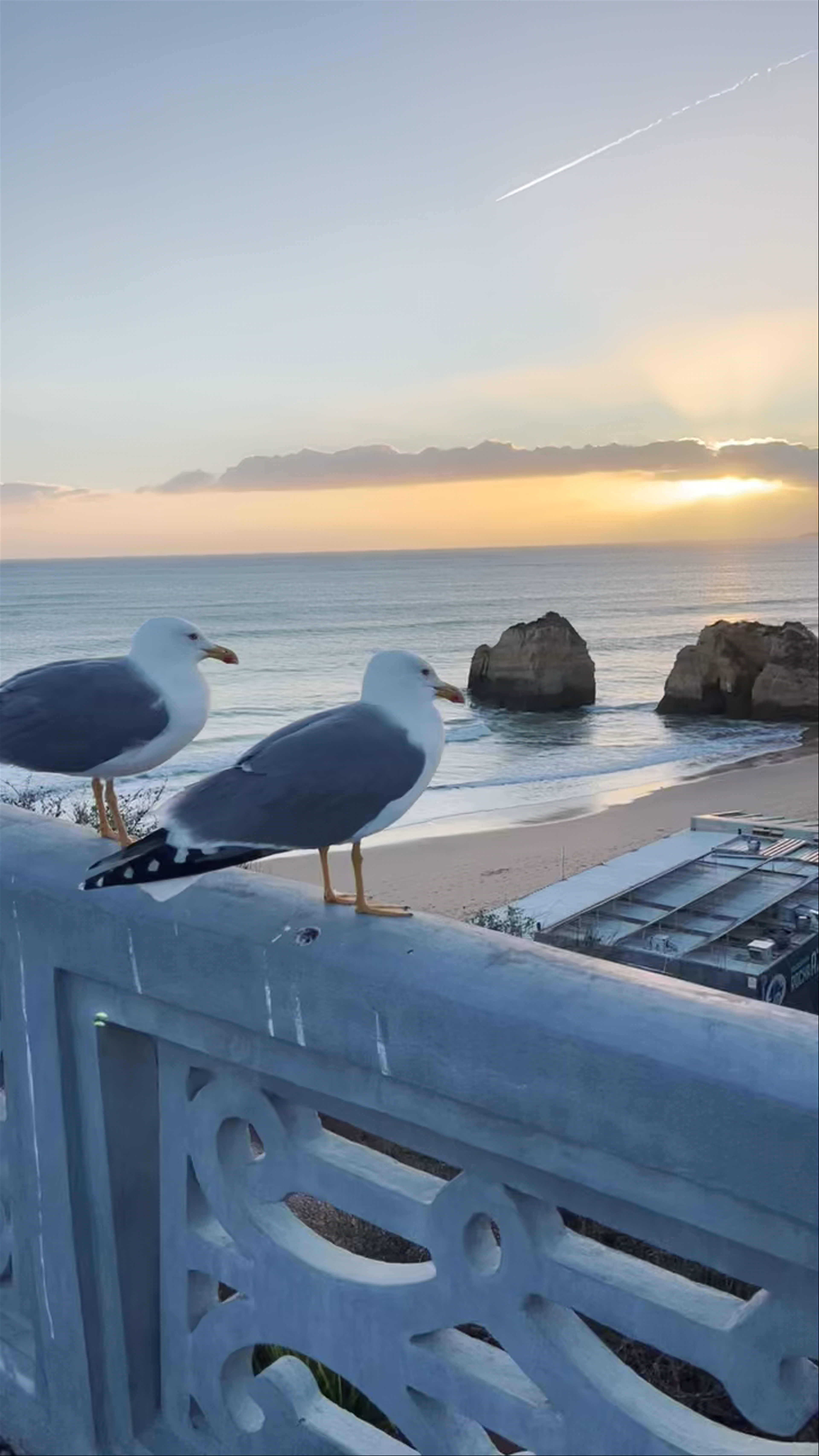Praia dos Três Irmãos: Serene Sunset by the Algarve Coast