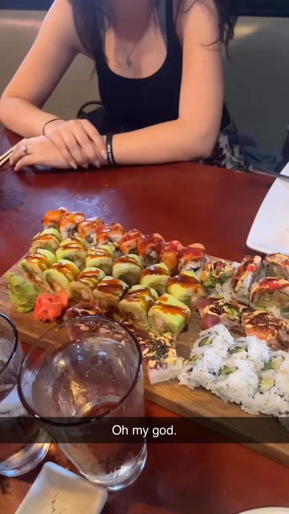 Red Ginger - Our sushi boats with a huge variety of rolls ordered. - Sushi Bars Near Me - Denver, Colorado