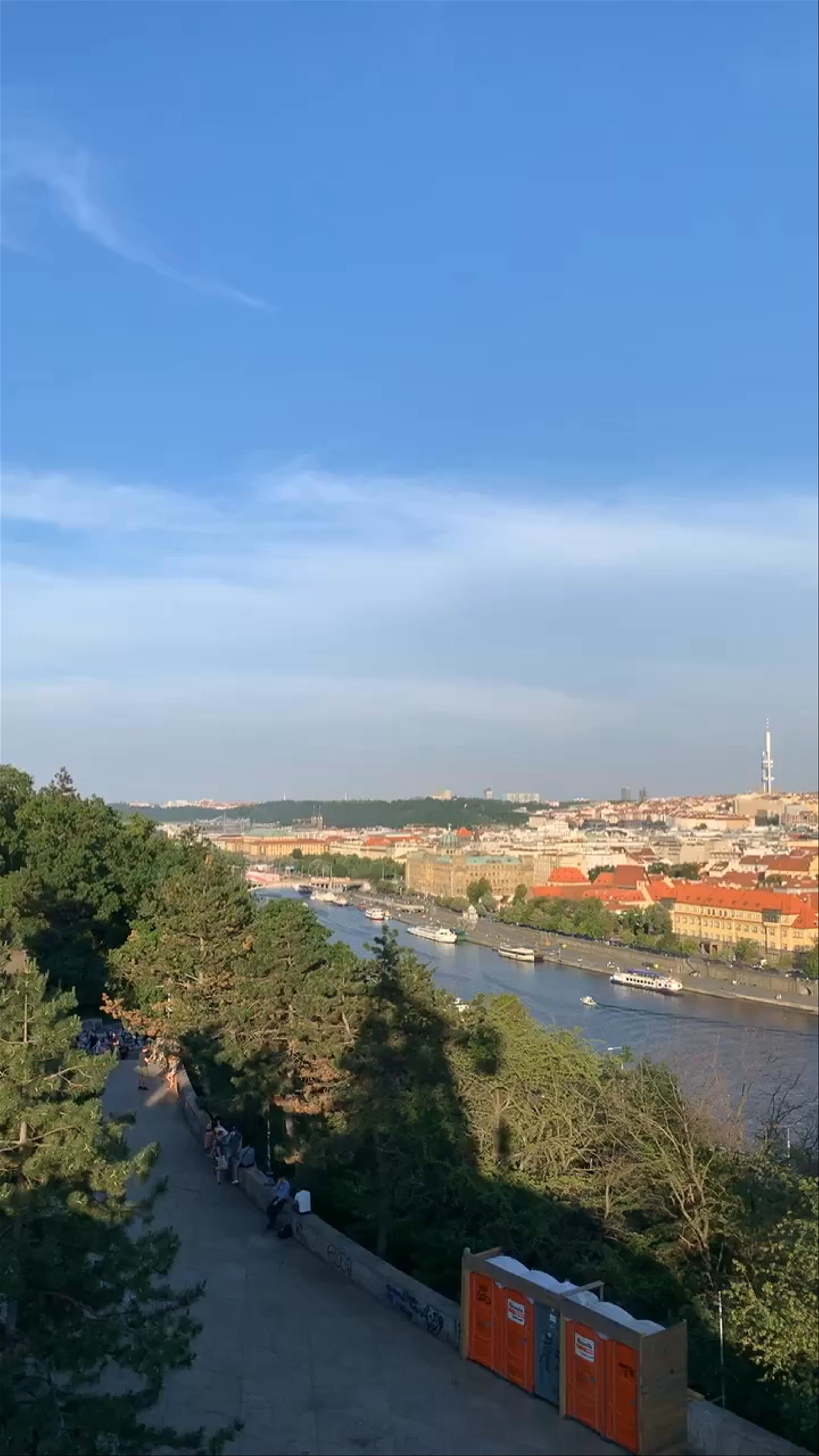 Letna Park: Sweeping Views of Prague in Golden Hour