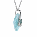 Larimar Heart Necklace Adalia