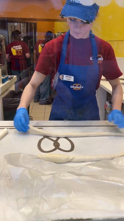 Wetzel's Pretzels - The "art" of making pretzel. :) - Pretzels Near Me - Irvine, California