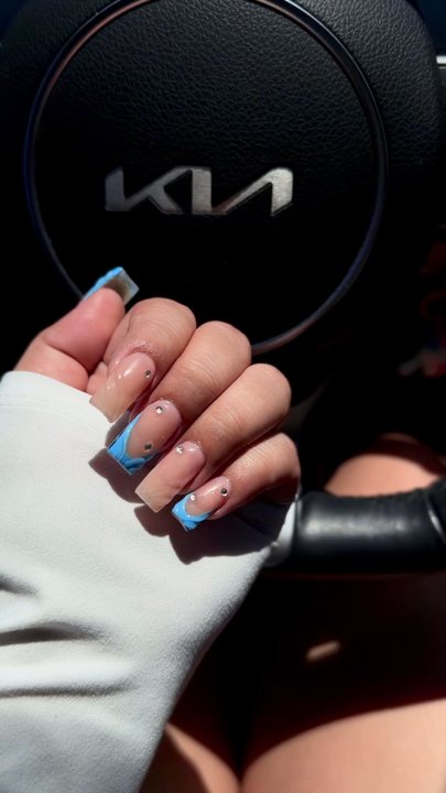 Avalon Nail Bar - Recent acrylic design I've gotten done by Jenna. - Nail Salons Near Me - Long Beach, California