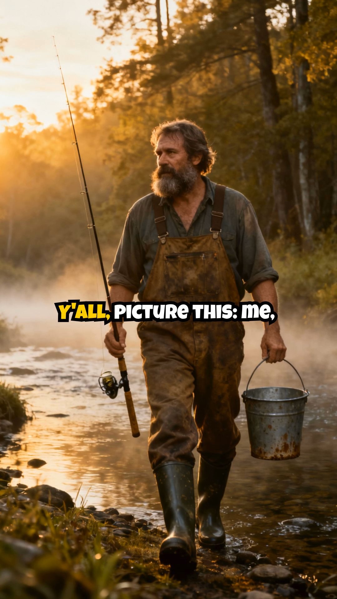 Earl's Bait Bucket Blunder: Catfish Assault on the Creek