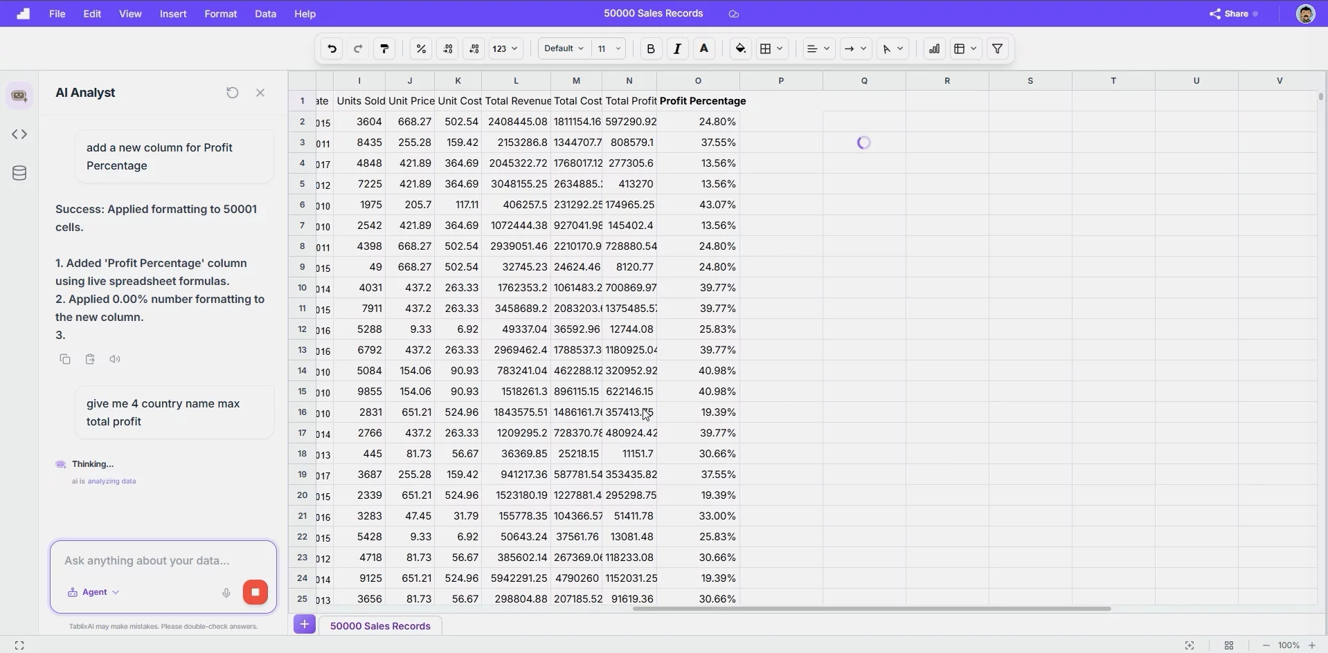Tablix: The Modern AI Spreadsheet image 1