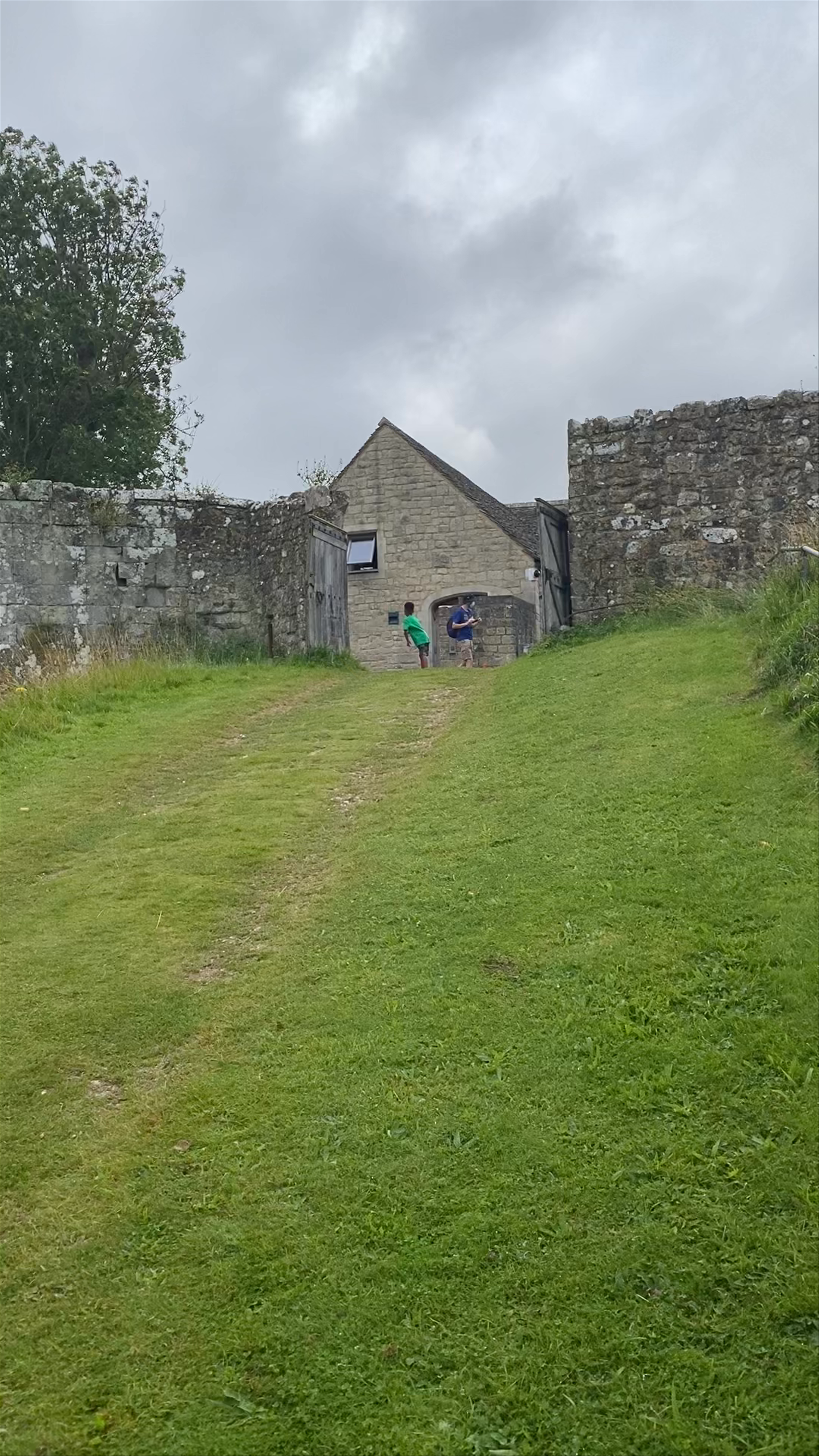 Carisbrooke Castle: Historic Fortress and Lush English Countryside