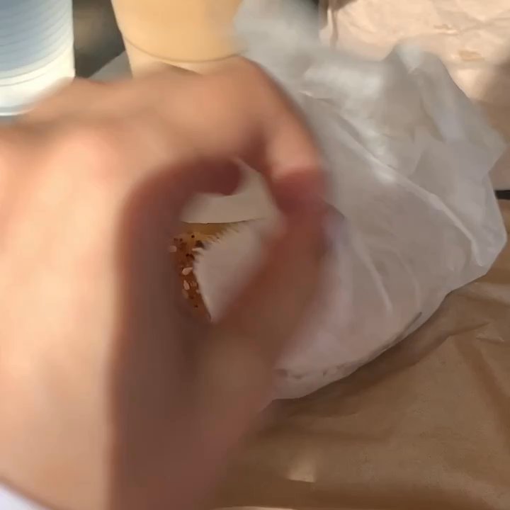 Bear’s Cup - "Unboxing" of the egg and cheese sandwich on a house-made everything bagel - Coffee & Tea Near Me - Bolton, New York