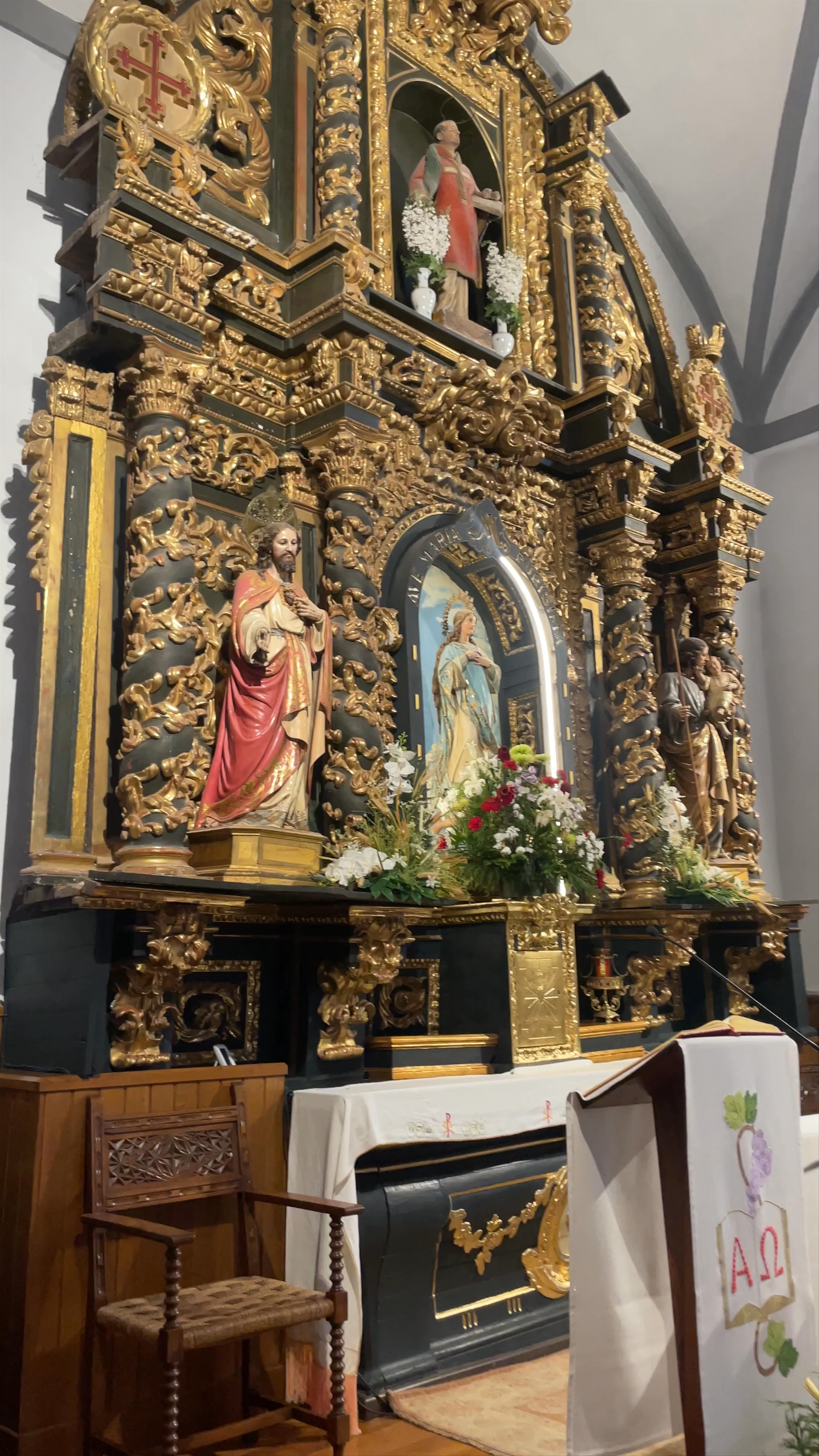 Baroque Beauty at Iglesia de San Esteban, Zubiri
