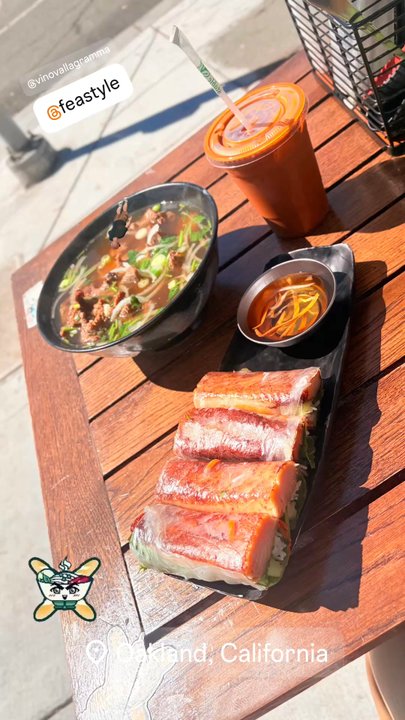 Phosho Dough - Twisted Thai Tea, Grilled Beef and Shrimp Noodle Soup and Fresh Grilled Fish Spring Rolls.... - Vietnamese Near Me - Oakland, California