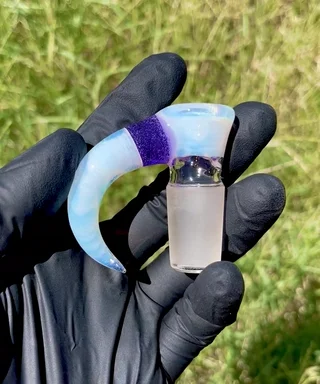 Preview pic of Secret White/Purple Lollipop 18mm slide