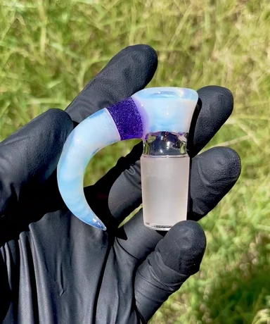 Preview pic of Secret White/Purple Lollipop 18mm slide