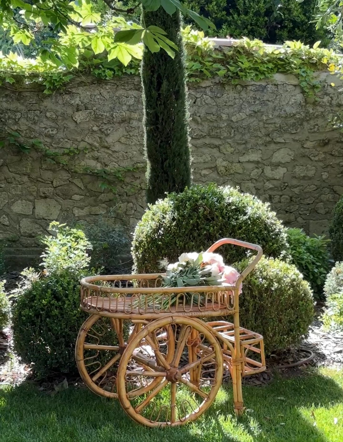 Rattan Bar Cart