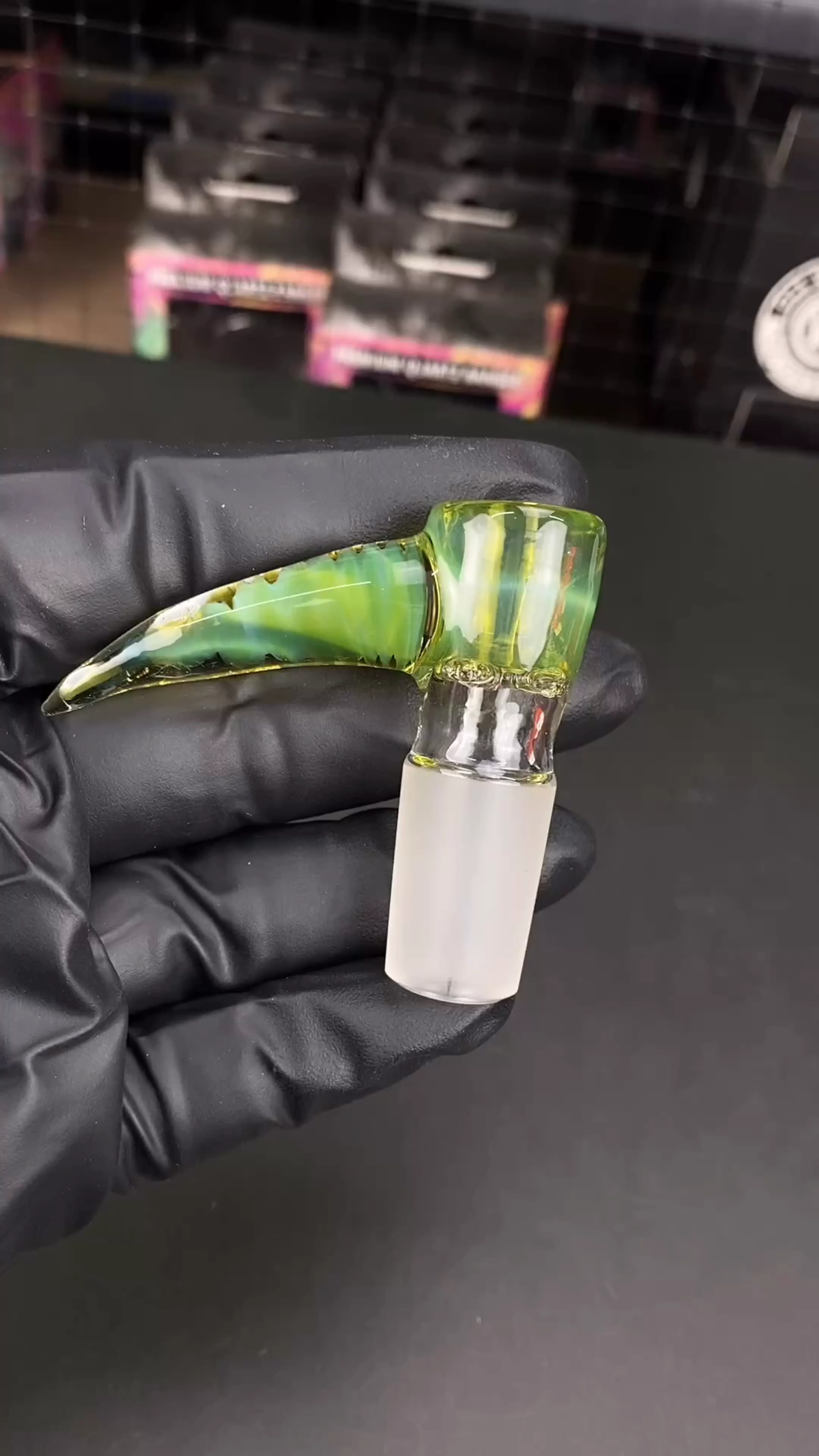 Preview pic of 18mm 4-Hole Glass Bowl Slide by Magizle