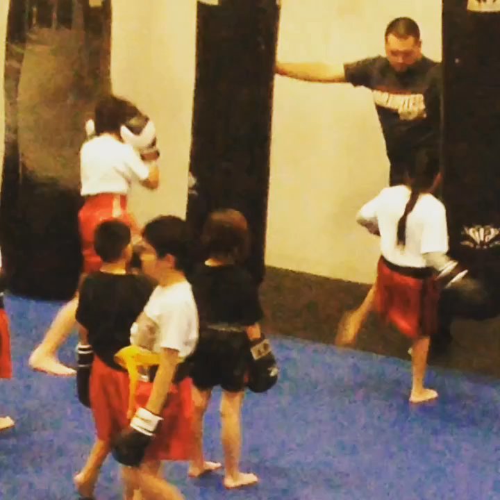 Smash Gyms Milpitas - Daughter, short hair on left side, practicing some combos with Coach Rob. - Gyms Near Me - Milpitas, California