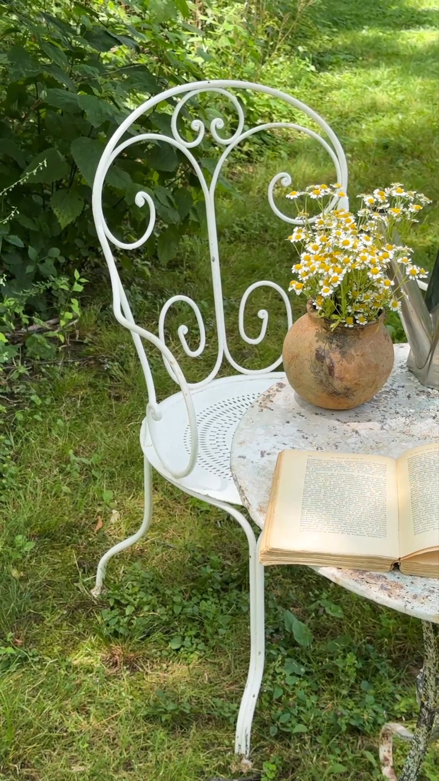Vintage French Garden Armchairs (Set of 2)