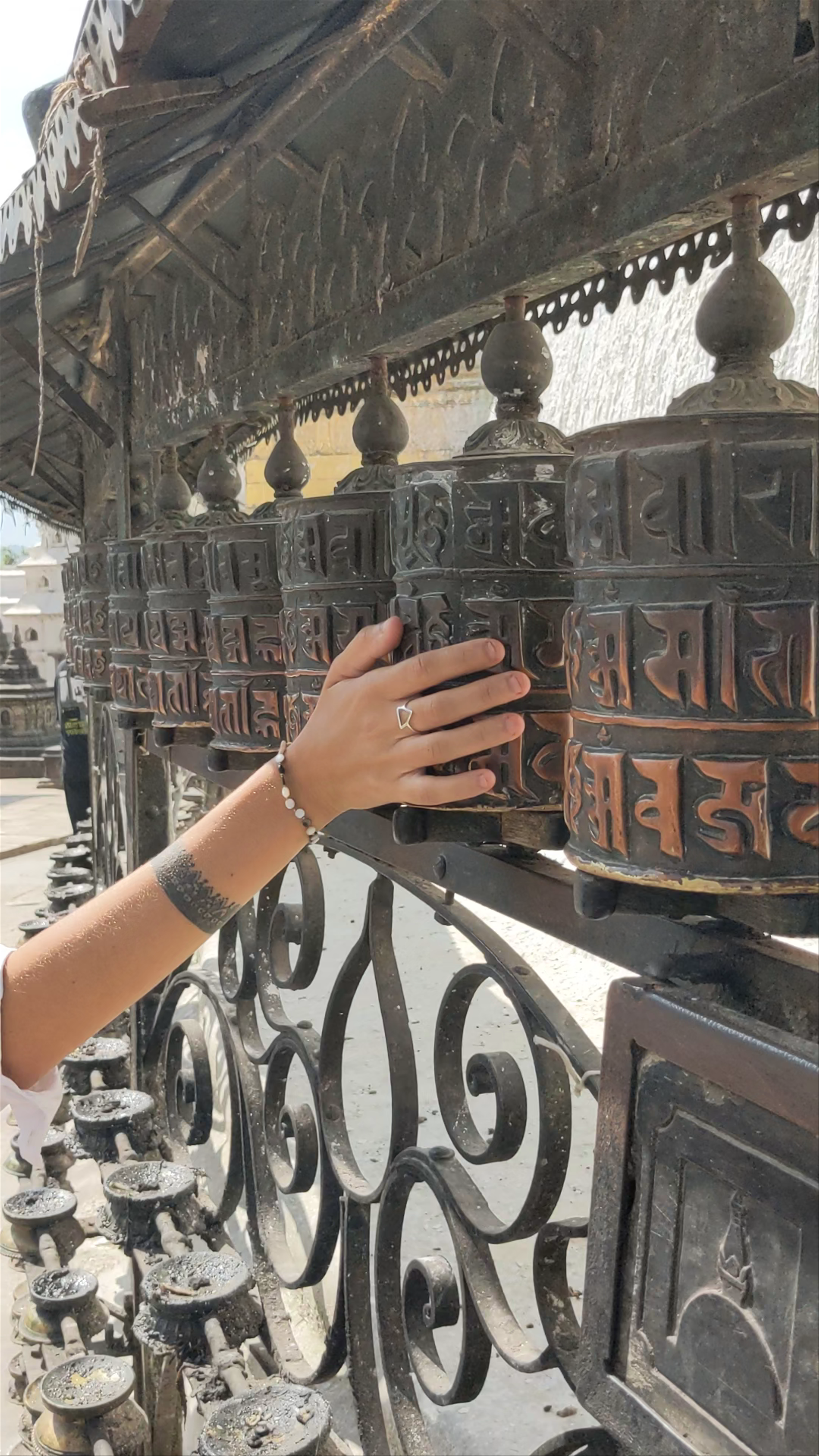 Spiritual Rituals at Boudhanath Stupa in Kathmandu, Nepal
