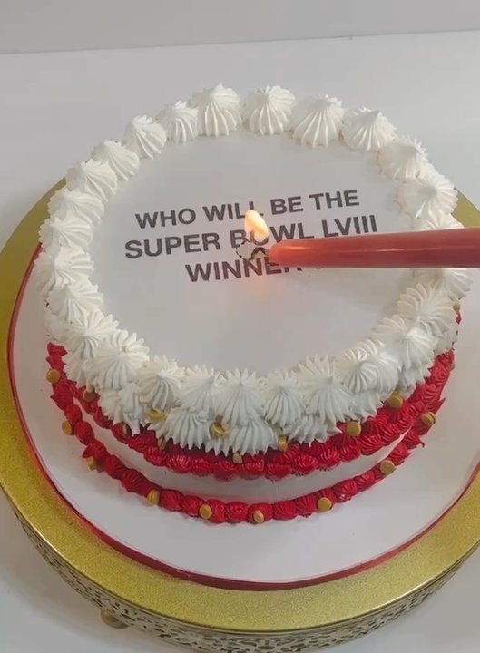 Cakes Chocolates and More - Super Bowl Reveal winner cake! - Bakeries Near Me