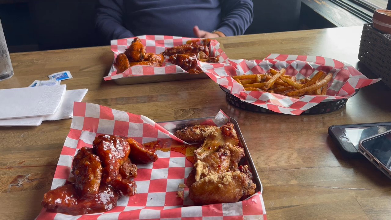 Wing Champ - Delicious! Brown Sugar Bourbon Wings and peach! - Chicken Wings Near Me - Sharonville, Ohio