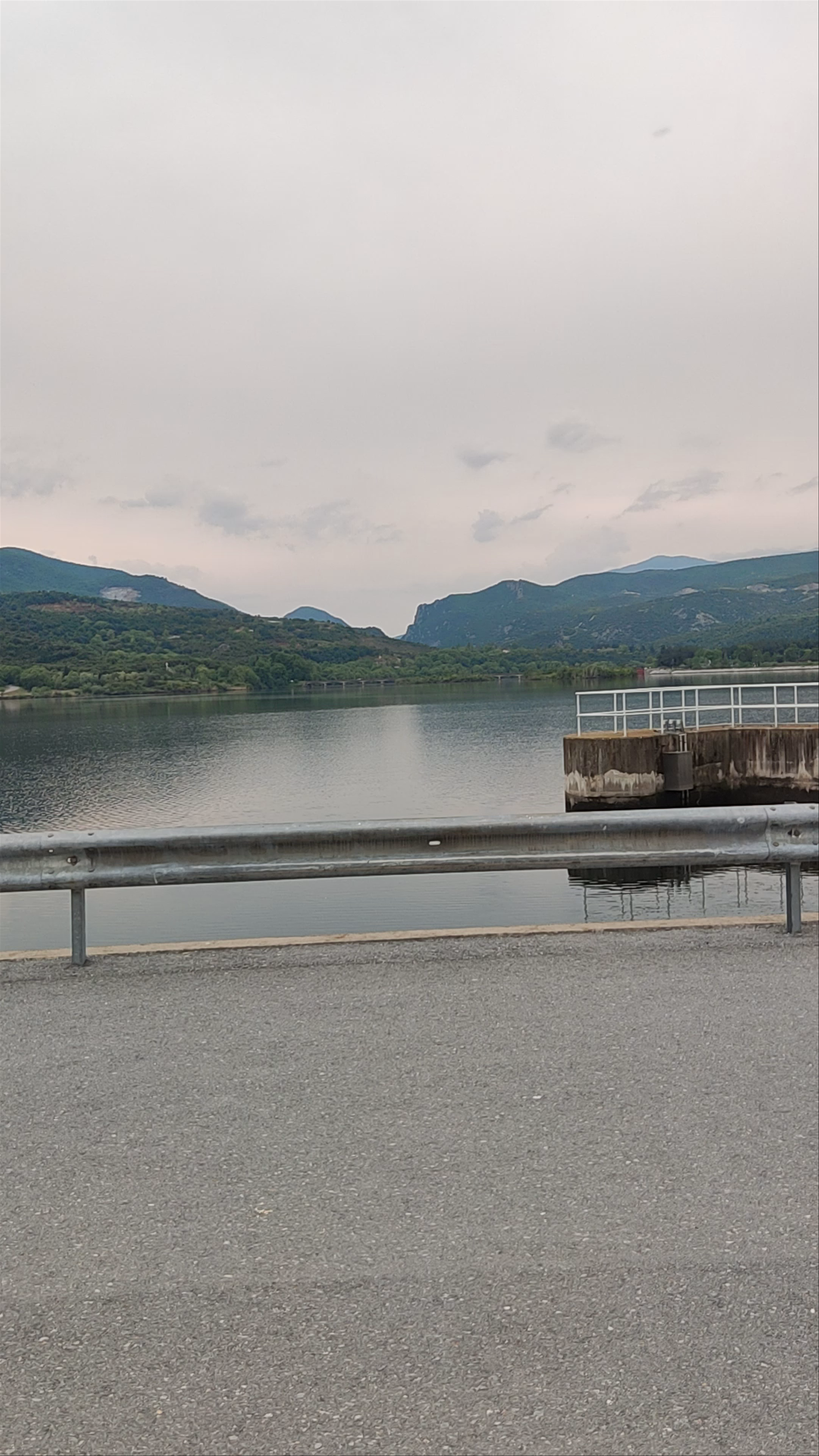 Haliacmon Dam - Artificial Lake at Saint Barbara of Veria