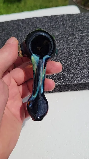 Preview pic of Cfl color drip spoon. Sunset slyme and galaxy