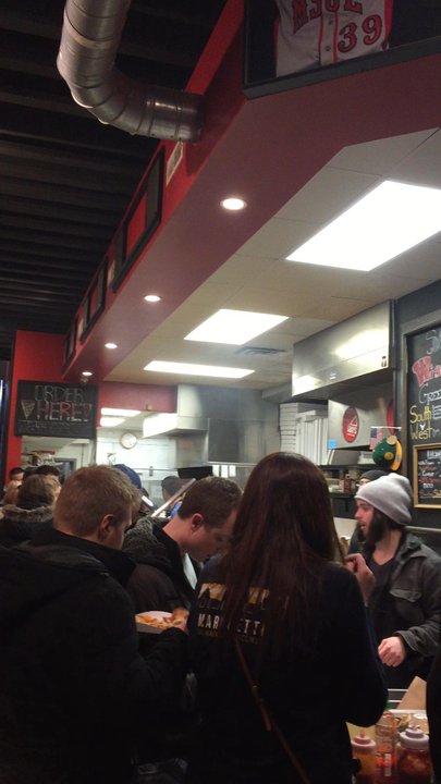 Ian's Pizza Milwaukee | Downtown - This is how busy it is after bar hours - Pizza Near Me - Milwaukee, Wisconsin
