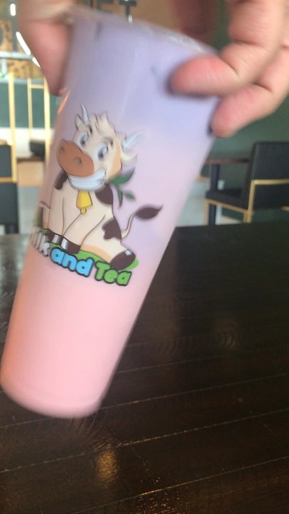 Milk and Tea - Strawberry Taro - Bubble Tea Near Me - Buffalo, New York