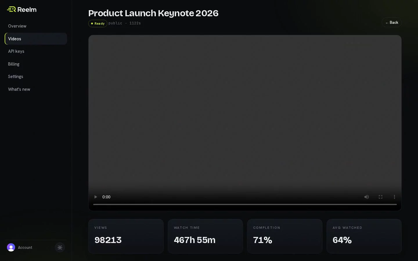 Reelm: video hosting with $0 egress fees image 1