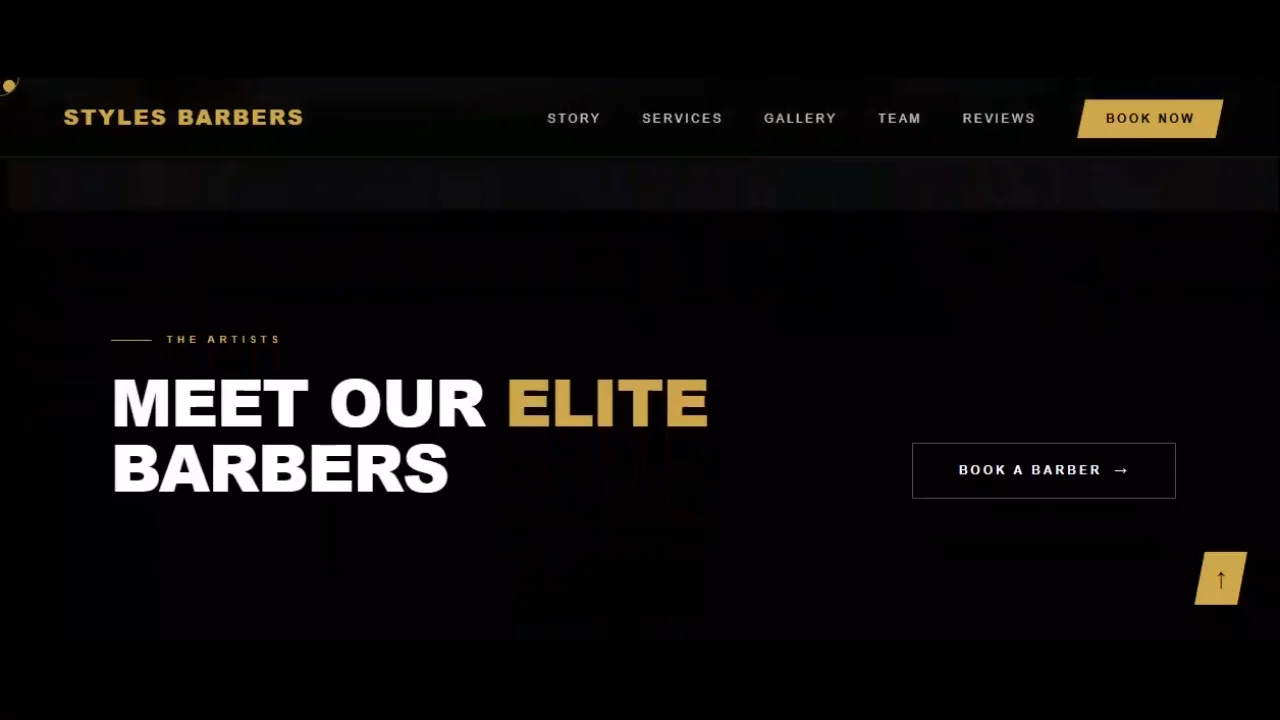 Styles Barbers Luxury WordPress Web Design image 1