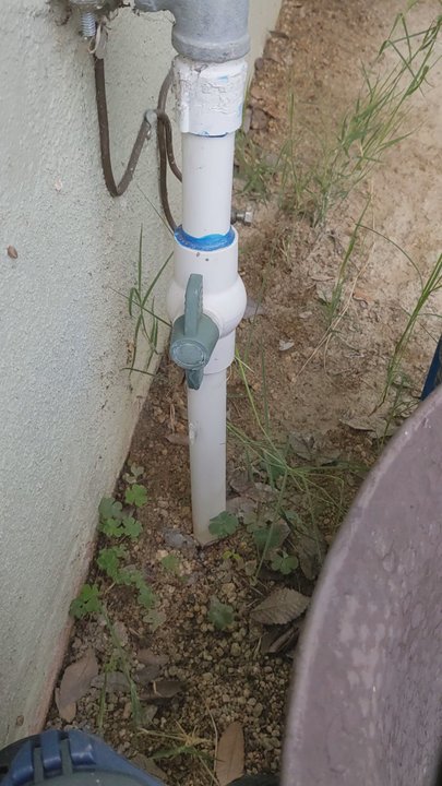 Monte Cielo Landscape - Before: Leaking sprinkler shut-off valve - Landscaping Near Me