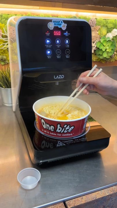 Wrap & Slurp - The nice lady helped us with our ramen and toppings - Korean Near Me - Fairfield, California