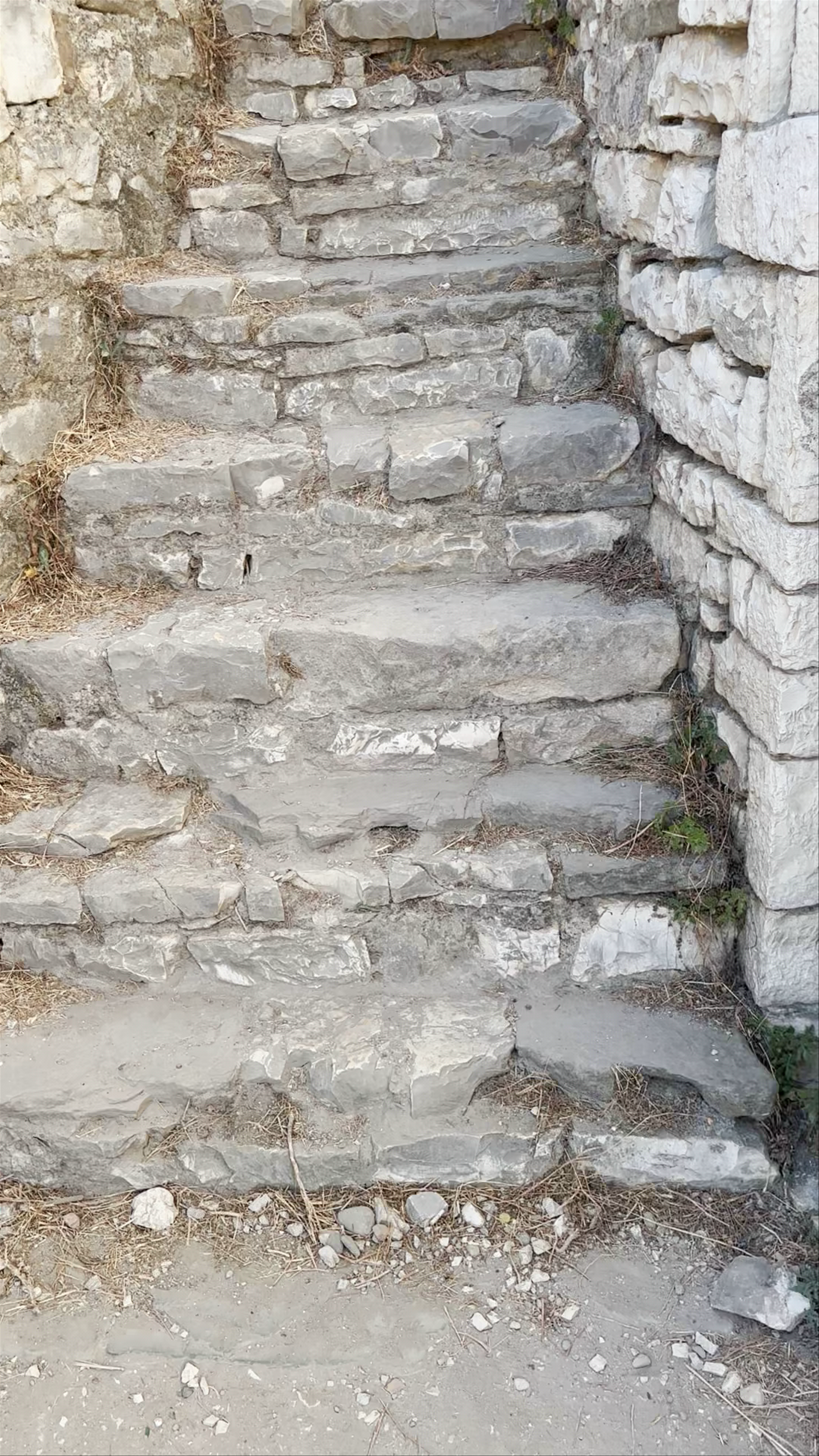 Ruins of the White Mosque, Berat, Albania – Ancient Stone Steps & Panoramic Views