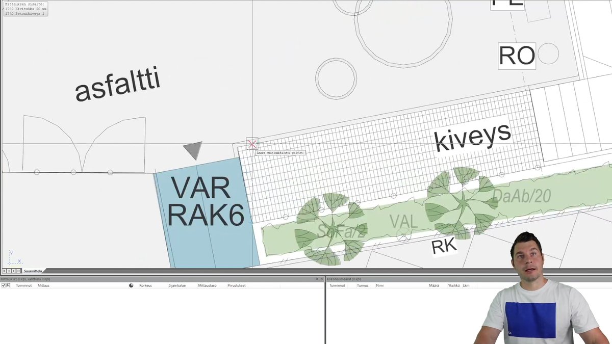 JCAD-määrälaskenta käytössä