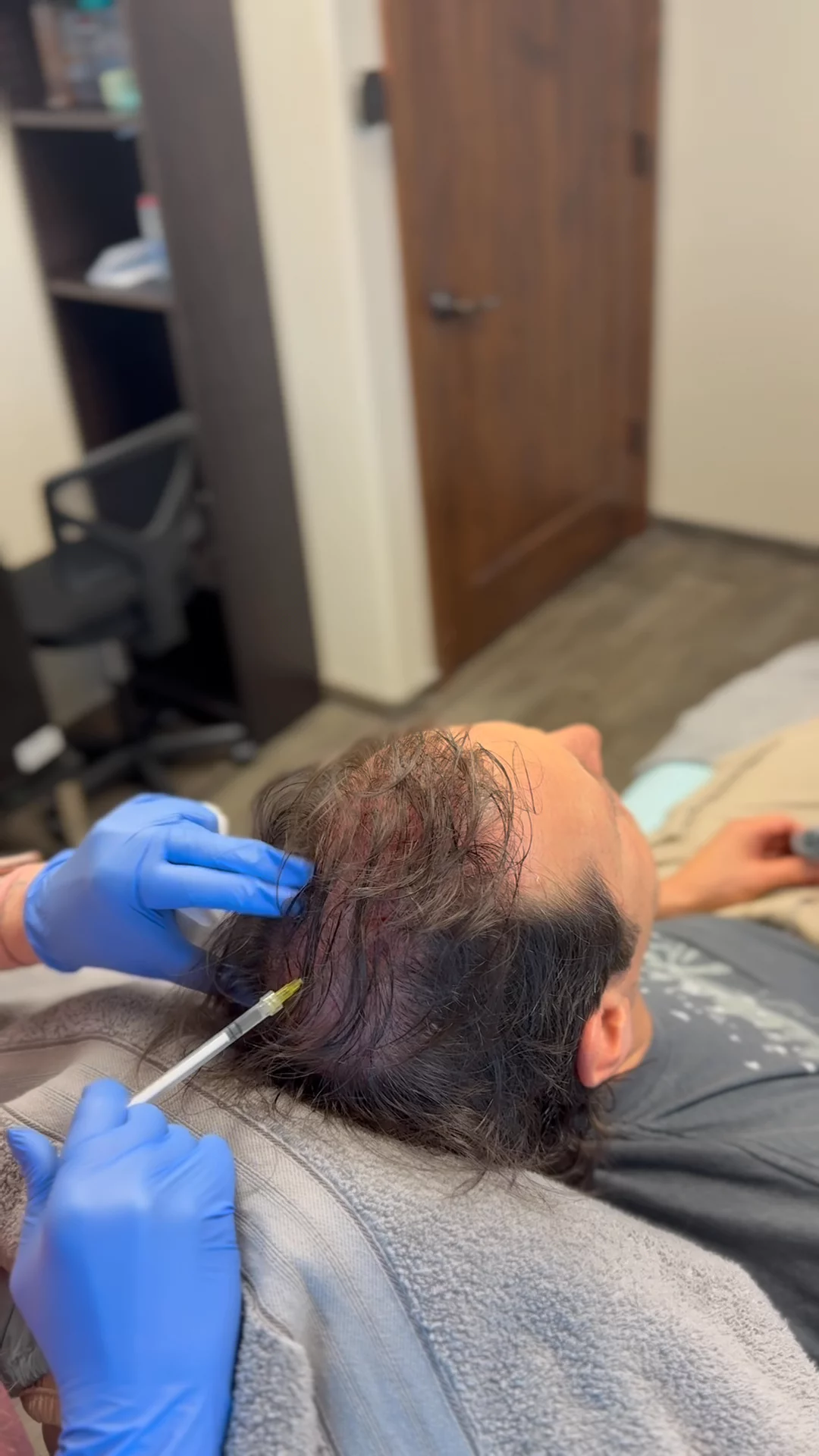 Christopher's treatment session