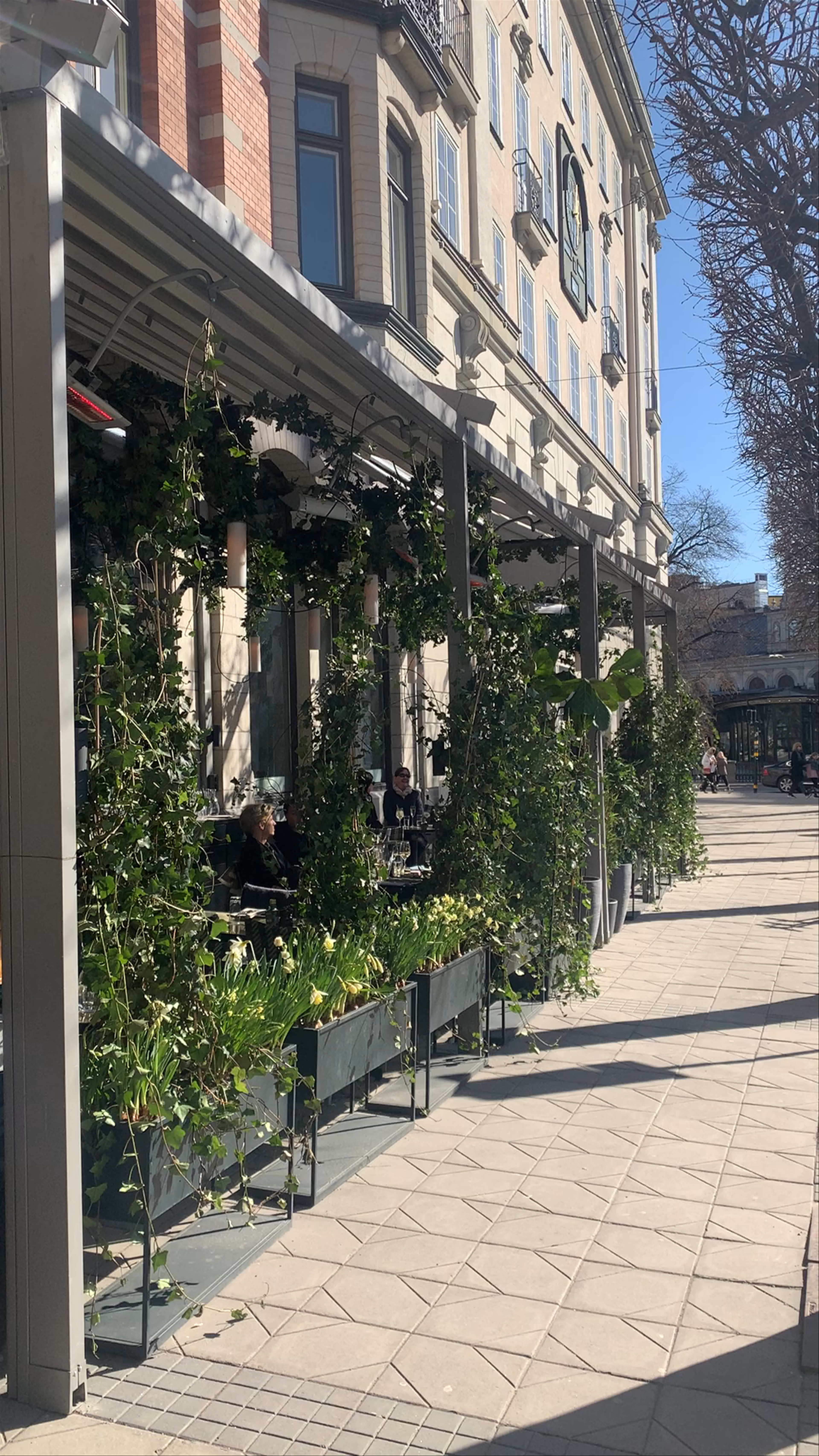 Sunny Afternoon at Nobis Hotel Outdoor Café, Stockholm