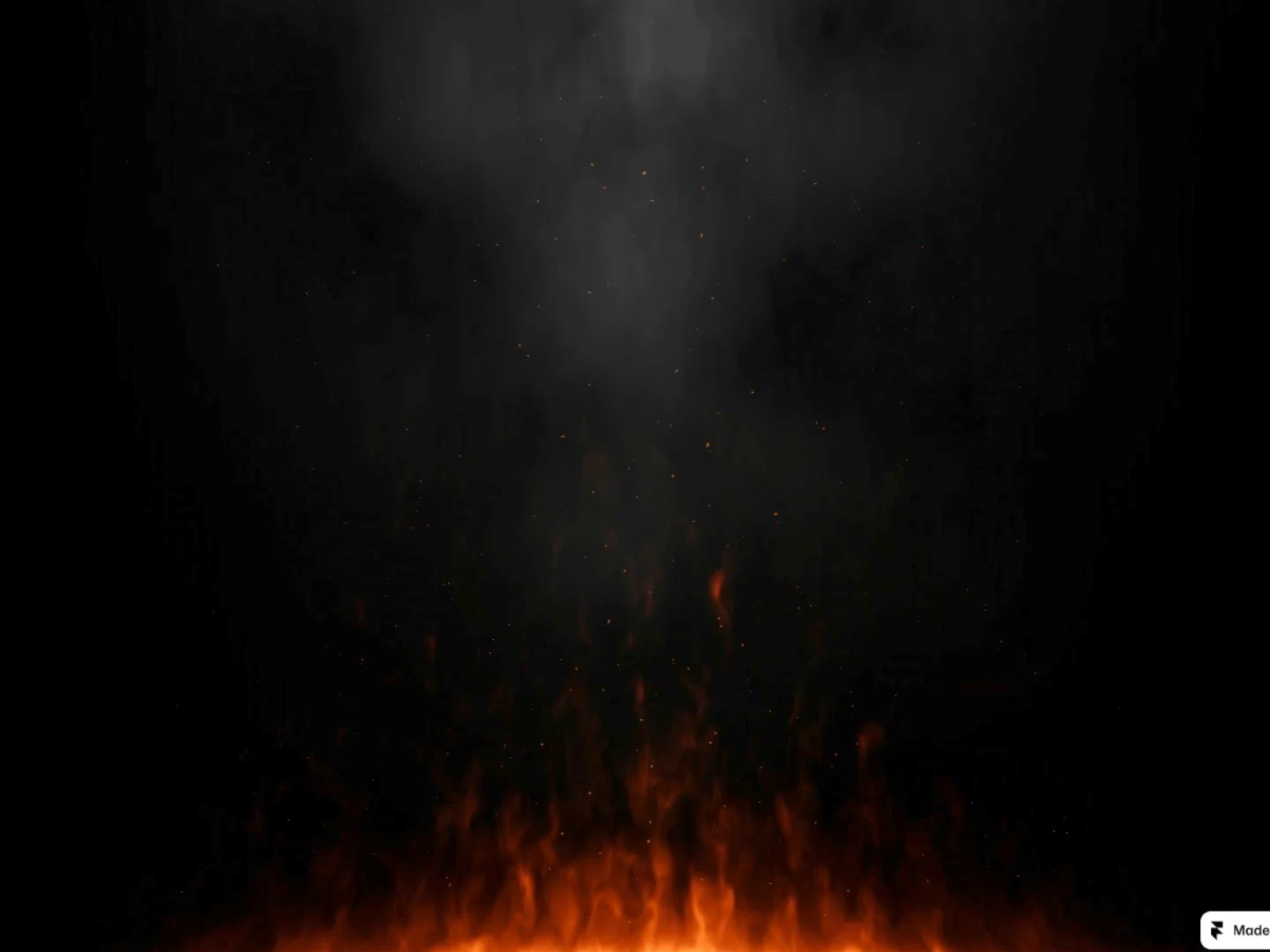 What if your @Framer hero could literally catch fire? Built a GPU-powered WebGL fire background with procedural flames, sparks, mouse interaction, and customizable intensity.  Made for landing pages, portfolios, and experimental sites.  This one gets HOT.Made with 💛 by @Karim Saif