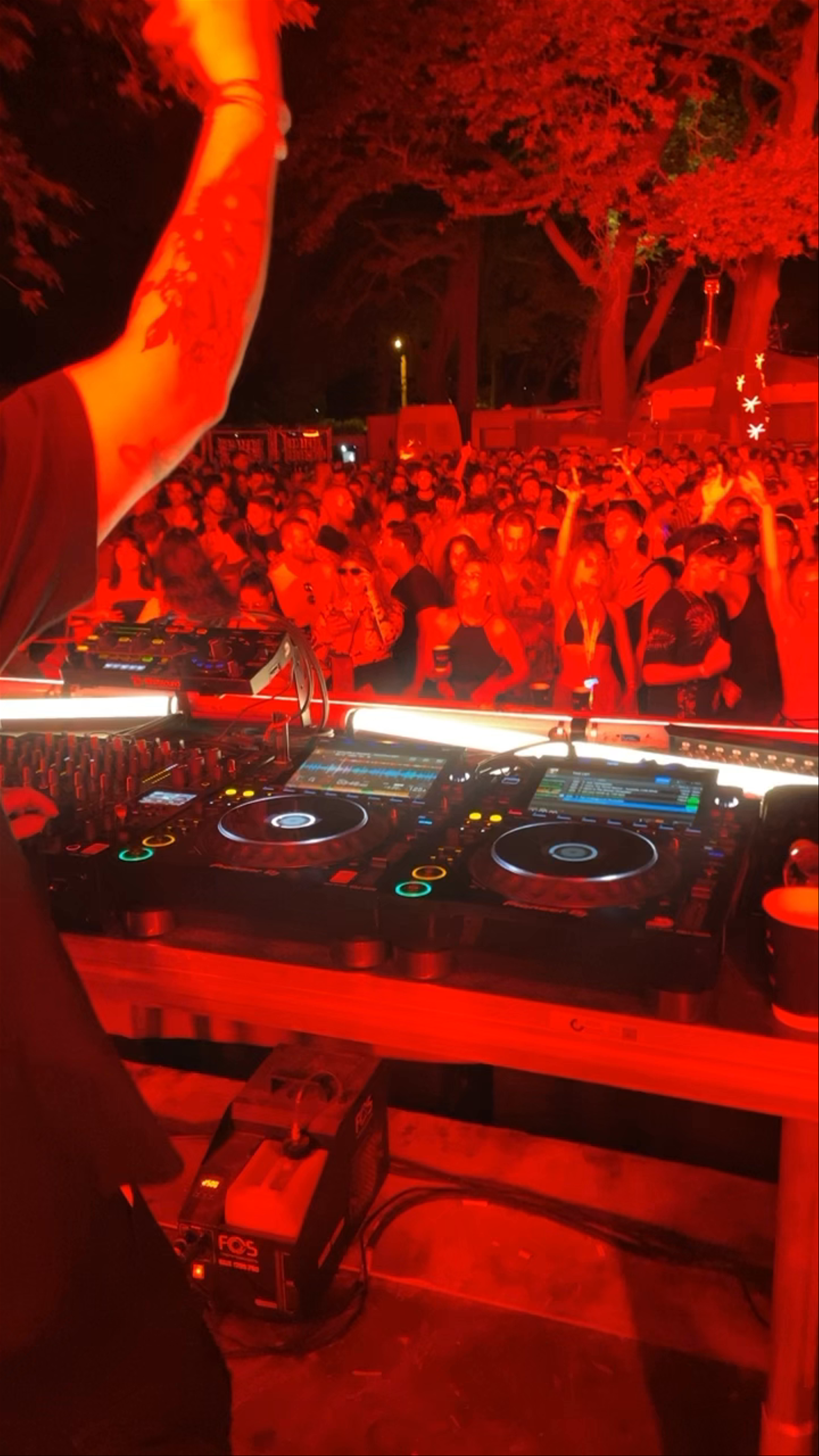 Nighttime DJ Festival at Chorefto Camp Pelion