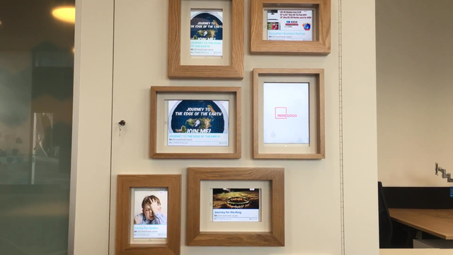 iPad wall app being tested in a BNZ Partner Centre