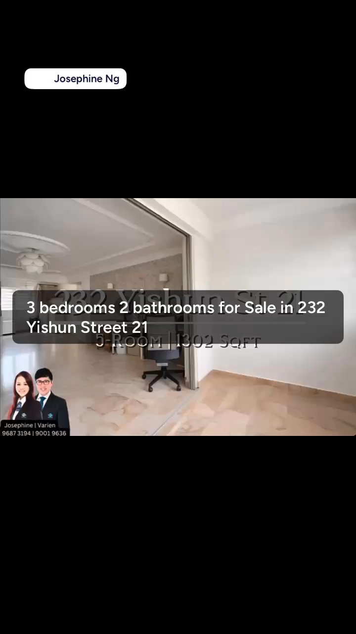 undefined of 1,302 sqft HDB for Sale in 232 Yishun Street 21