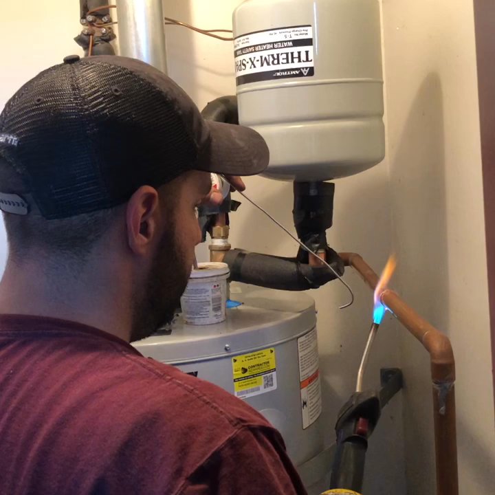 Plumbing Solutions - Installation of new 50 gallon water heater - Plumbing Near Me