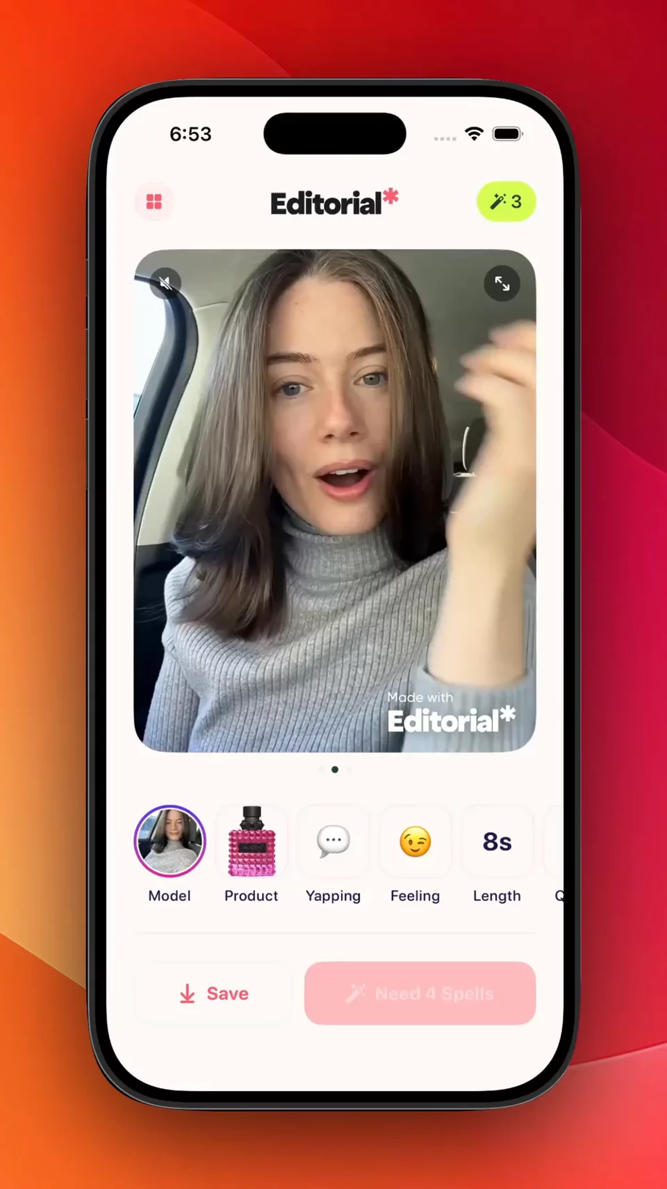 Editorial AI interface preview
