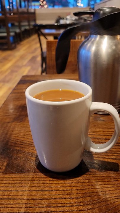 First Watch - Hot coffee steaming in the cold air. - Breakfast & Brunch Near Me - Cedar Park, Texas