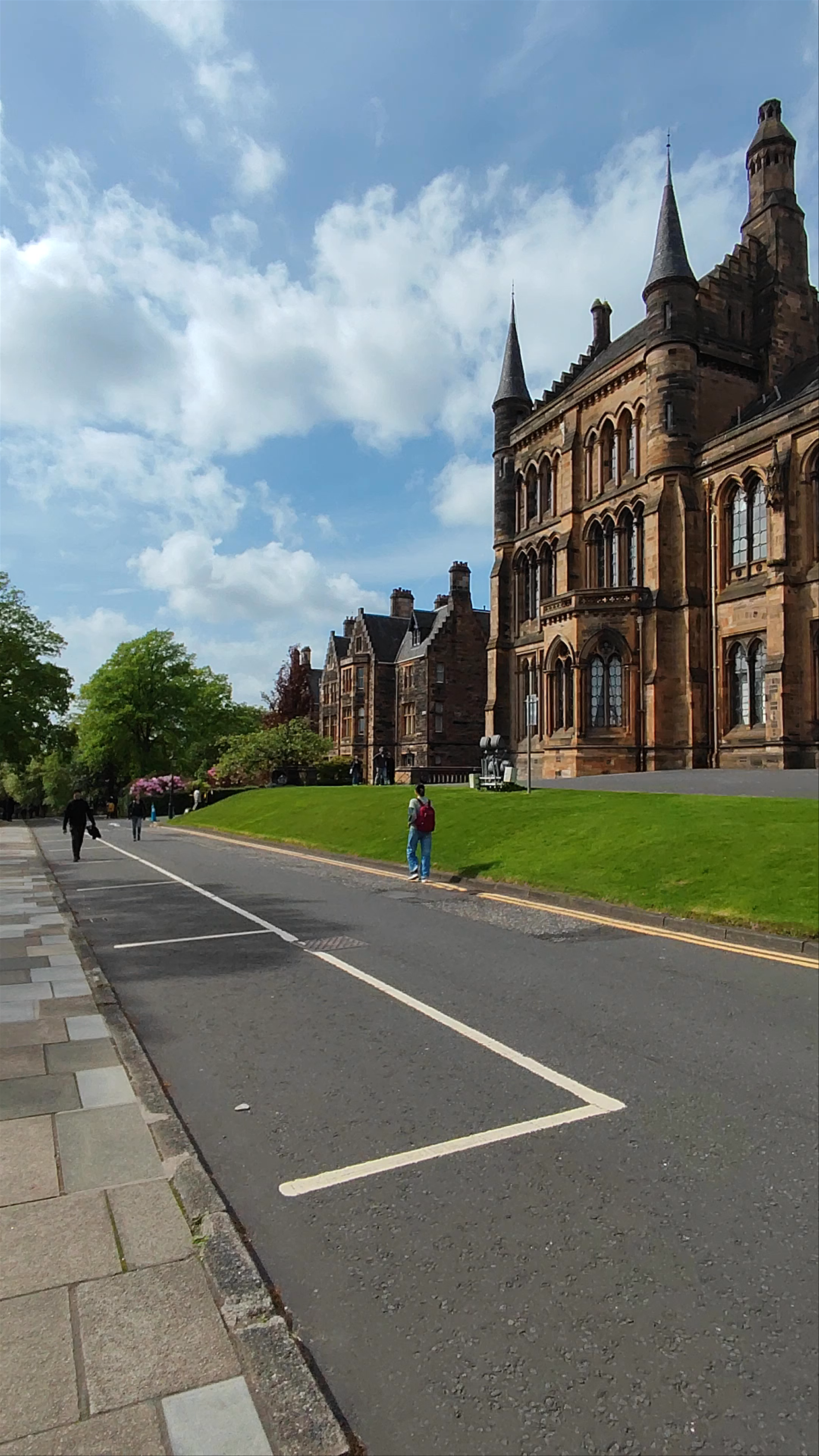 Historic Beauty at University of Glasgow in Springtime