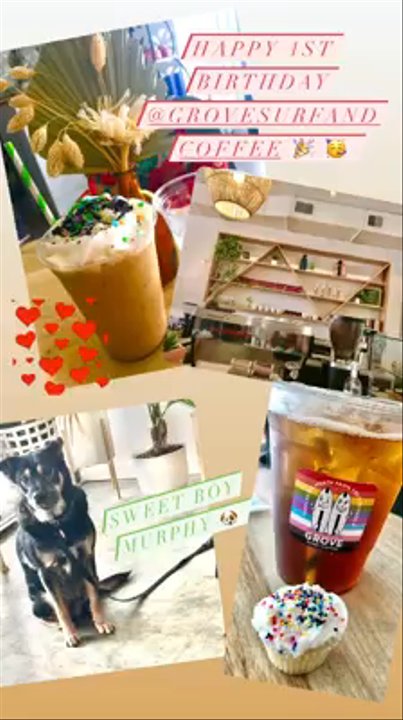 Grove Surf + Coffee - It's their one year birthday!! Celebrate with them! They have specials! - Coffee & Tea Near Me - St. Pete Beach, Florida