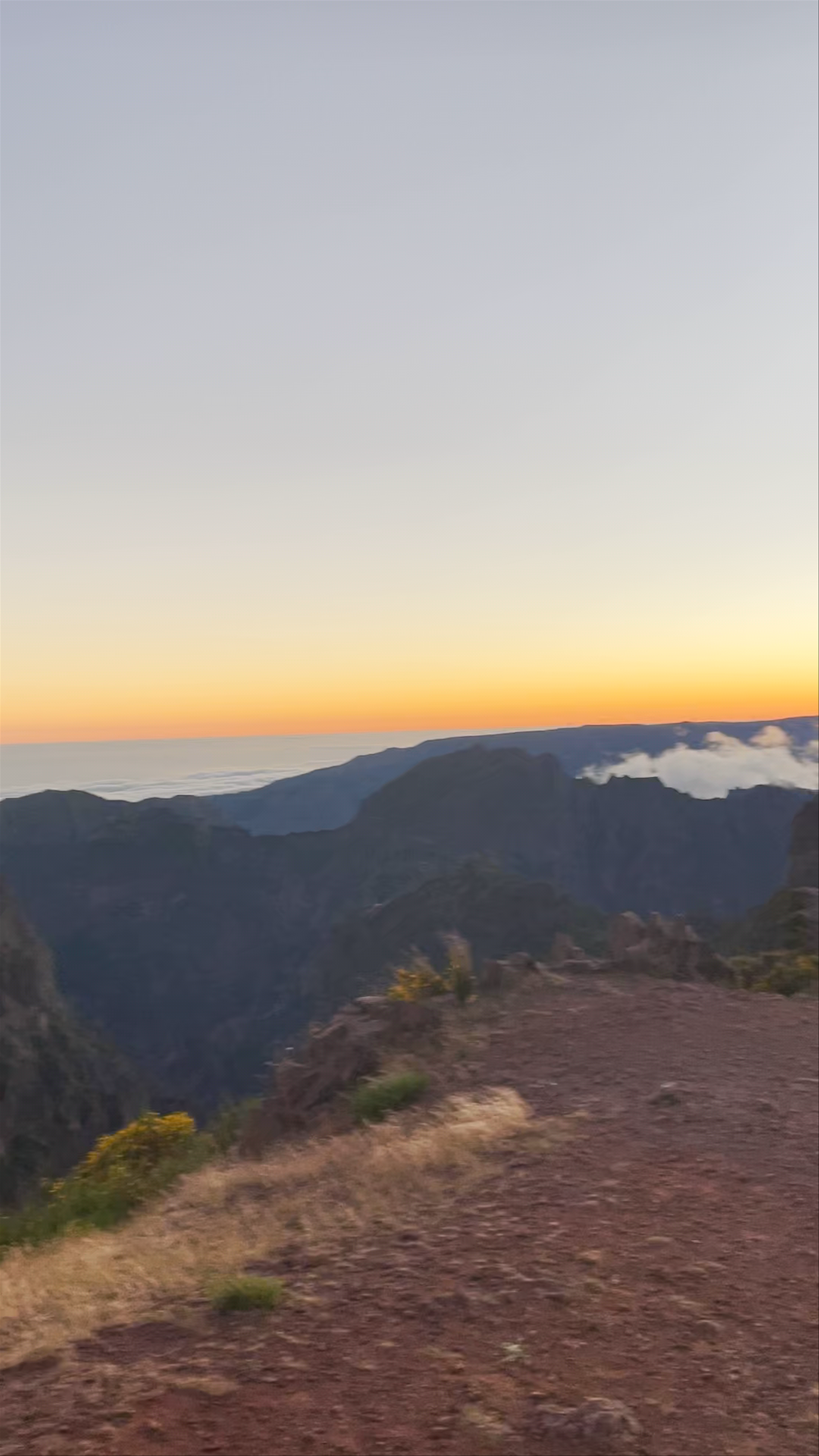 Sunset Serenity at Viewpoint Pico do Arieiro, Portugal