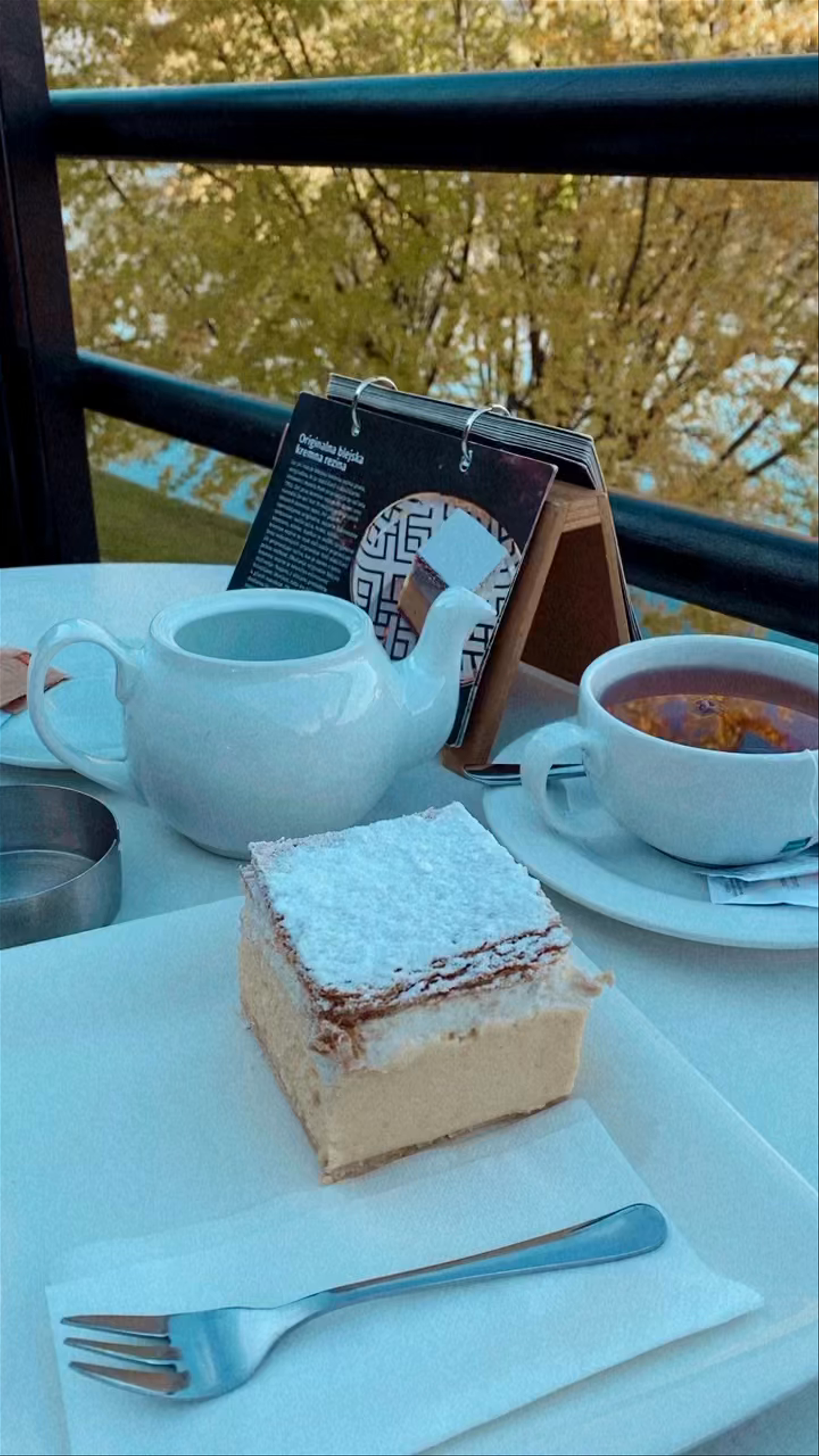 Relaxing Tea Time with a Stunning View at Hotel Park, Bled