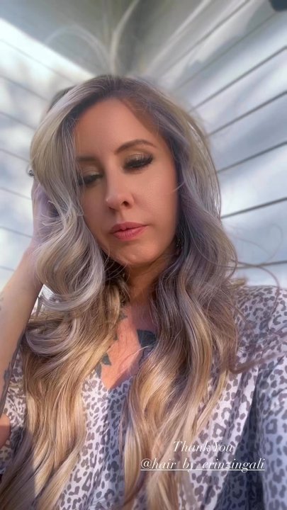 Emerald Loft Salon - Grey blending, light balayage, hair cut, and two rows of hand tied weft move up - Hair Salons Near Me - Fort Worth, Texas